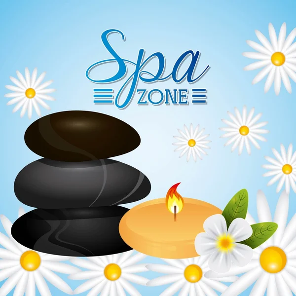 Diseño de zona de spa — Vector de stock