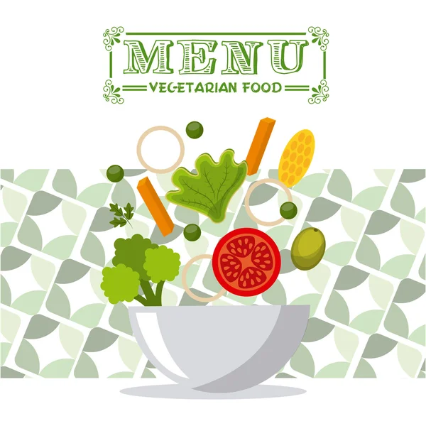 Vegetarian menu — Stock Vector