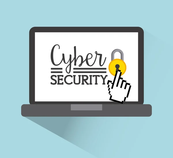 Siber güvenlik tasarımı — Stok Vektör