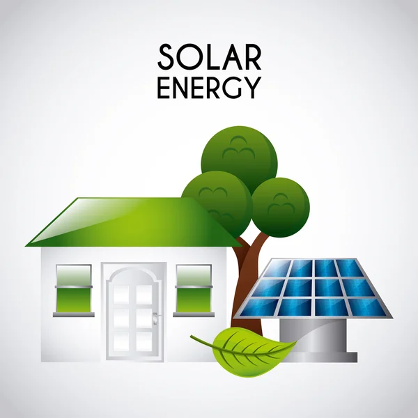 Progettazione energia solare — Vettoriale Stock