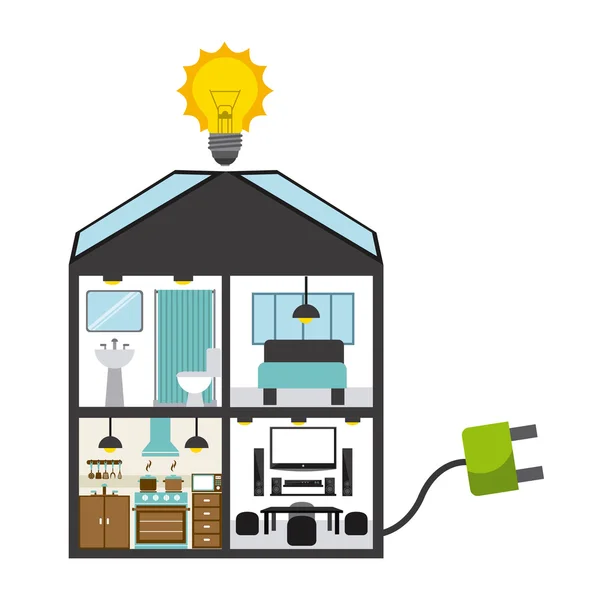 Diseño de energía solar — Archivo Imágenes Vectoriales