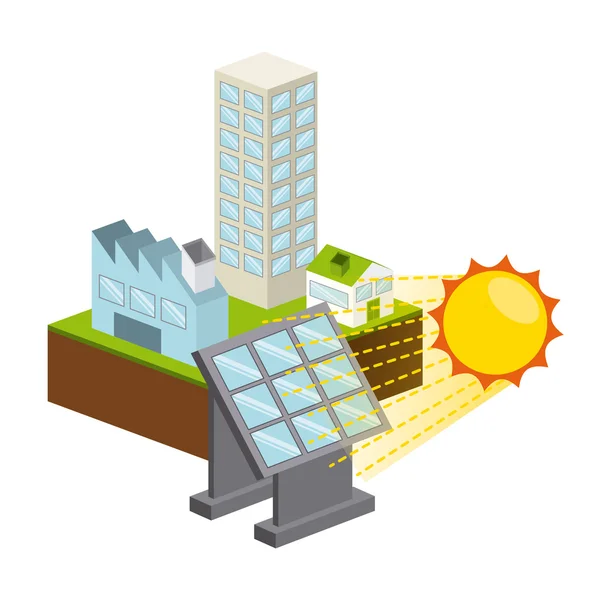 Diseño de energía solar — Archivo Imágenes Vectoriales