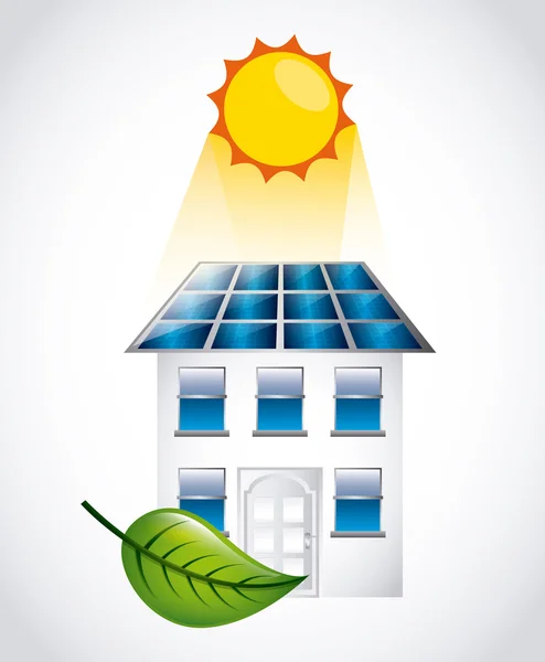 Conception de l'énergie solaire — Image vectorielle