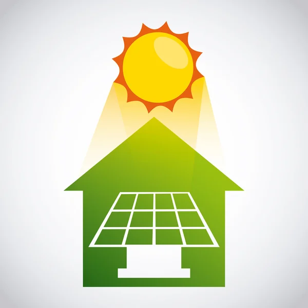 Projeto de energia solar —  Vetores de Stock