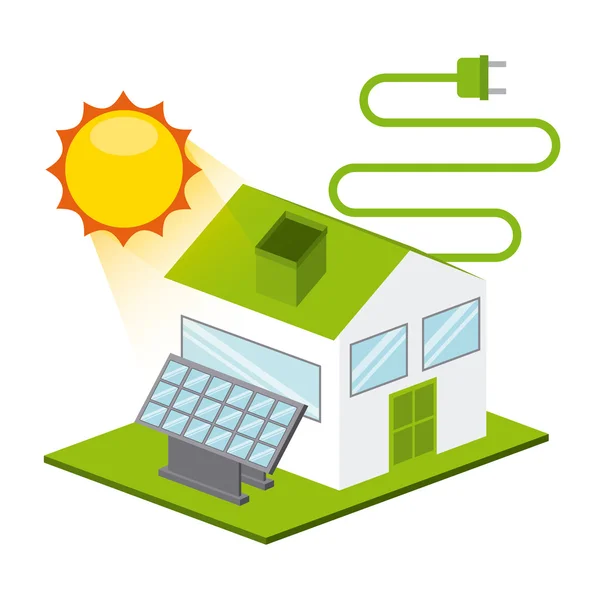 Energii słonecznej projekt — Wektor stockowy