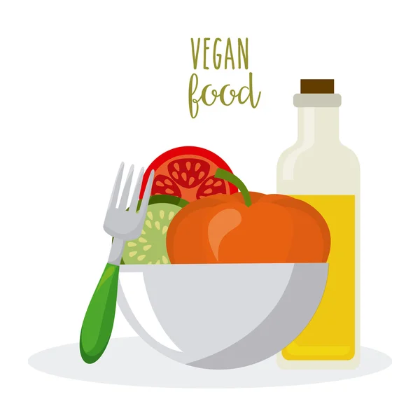 Дизайн вегетарианской и здоровой пищи — стоковый вектор
