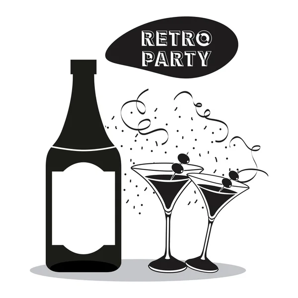 Design de fête rétro — Image vectorielle