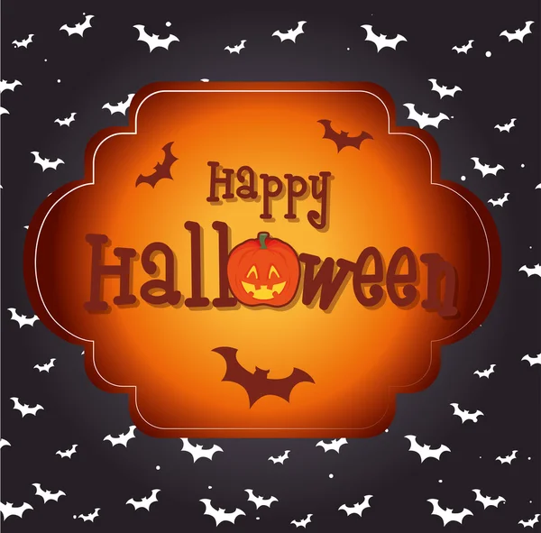 Felice festa di Halloween festival card — Vettoriale Stock