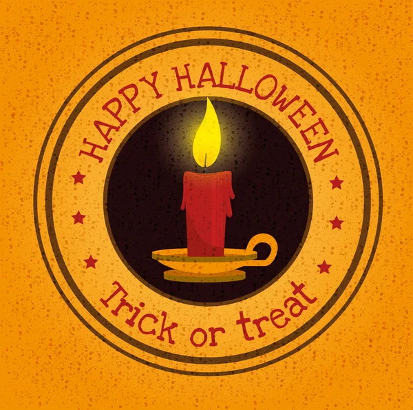 Feliz fiesta de halloween tarjeta del festival — Vector de stock