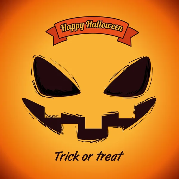 Feliz festa de Halloween cartão do festival —  Vetores de Stock