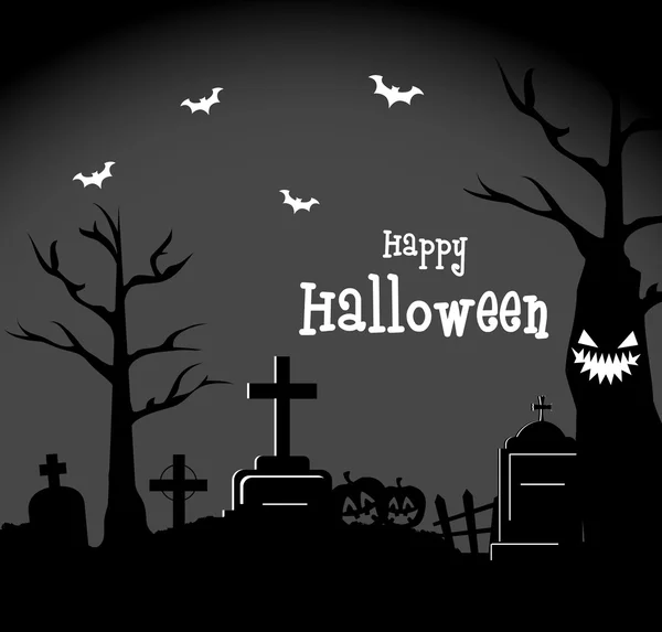 Feliz festa de Halloween cartão do festival — Vetor de Stock