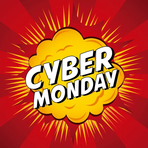 Ofertas de segunda-feira cibernética —  Vetores de Stock