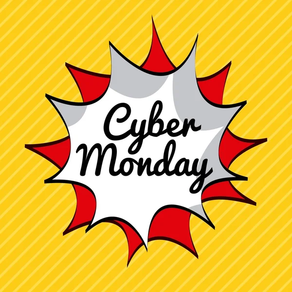 Cyber Monday ofertas — Archivo Imágenes Vectoriales