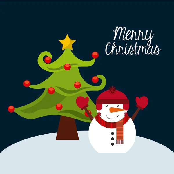 Happy merry christmas — Stock Vector