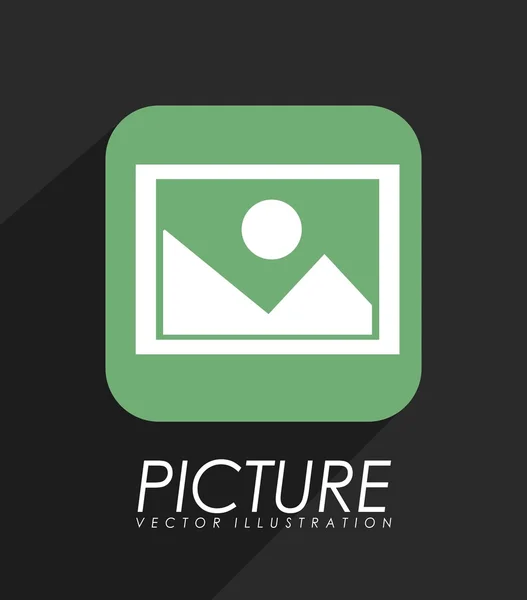 Photography application icon — Stock Vector