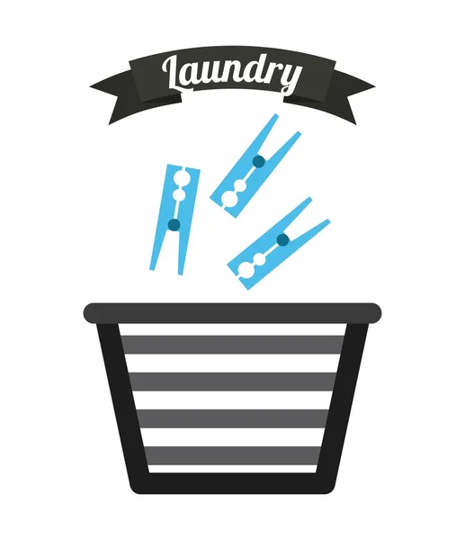 Çamaşır Servisi — Stok Vektör