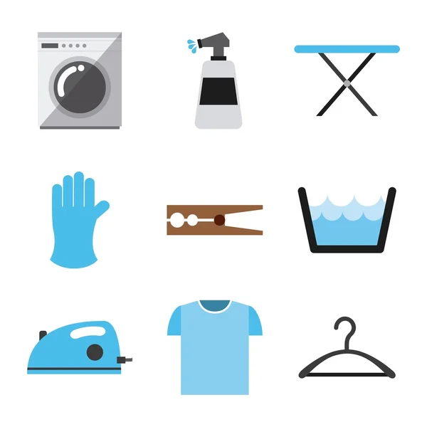 Υπηρεσία πλυντηρίου — Διανυσματικό Αρχείο