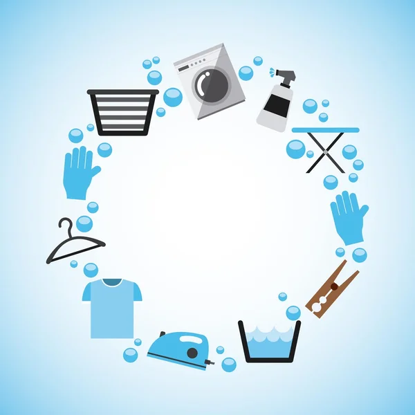 Laundry service — Stock Illustration Laundry service Vector Graphics