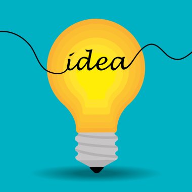 Büyük fikir ampul tasarım