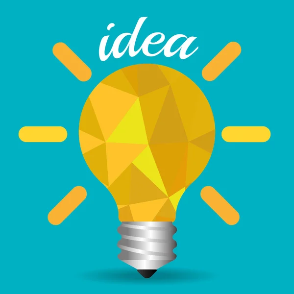 Big idea bulb design — Stock Vector