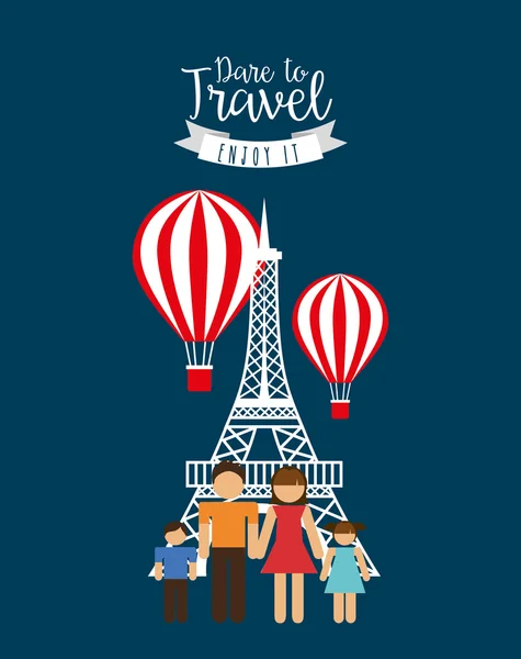 Travel vacations — Stock Vector