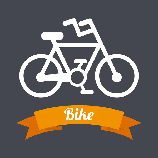 Deporte en bicicleta — Vector de stock