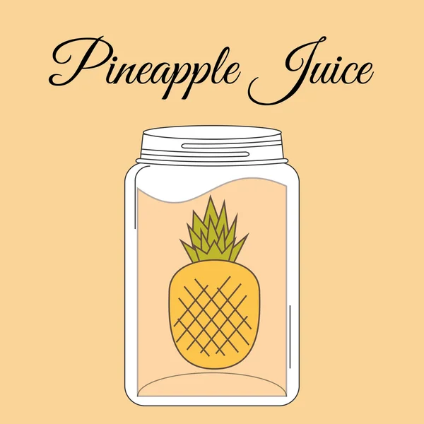 Fruit juice bottle — Stock Vector