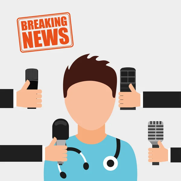 Breaking news — Stock Vector