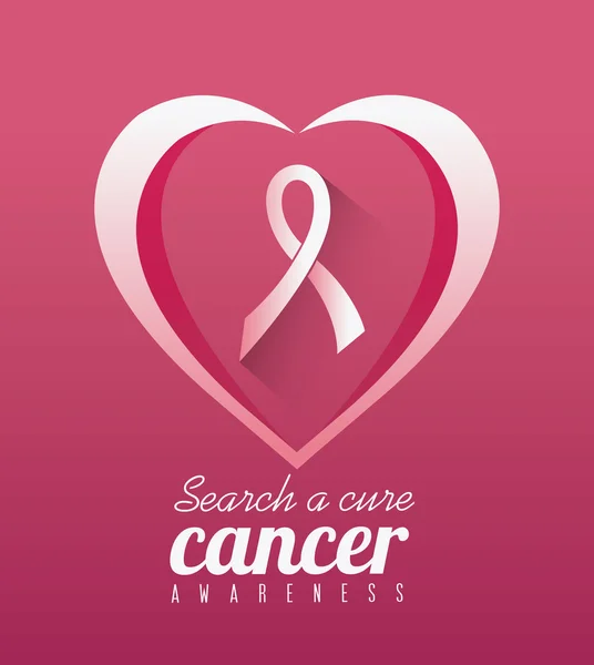 Against breast cancer campaign — Stock Vector