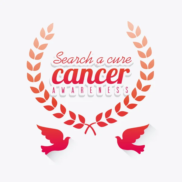 Terhadap kampanye kanker payudara - Stok Vektor