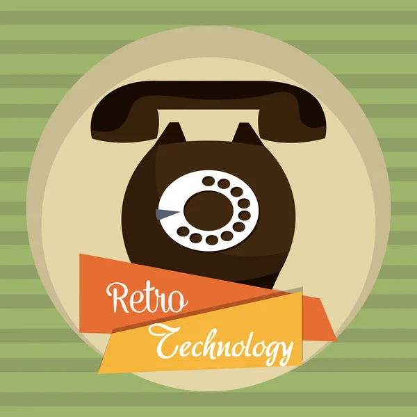 Retro and vintage technology graphic — Stock Vector