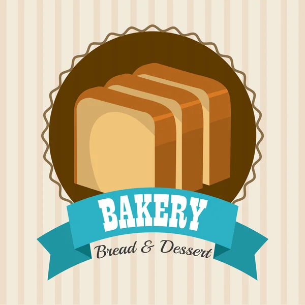 Boulangerie, dessert et bar à lait design . — Image vectorielle