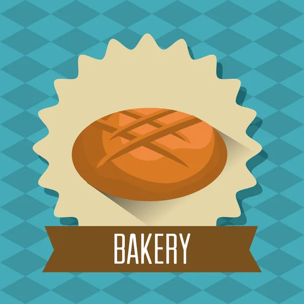 Bäckerei, Dessert und Milchbar-Design. — Stockvektor