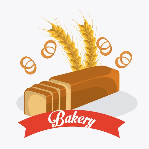Bäckerei, Dessert und Milchbar-Design. — Stockvektor
