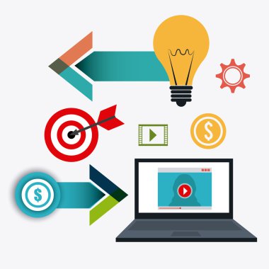 Dünyayla bağlantılar ve iş Infographic