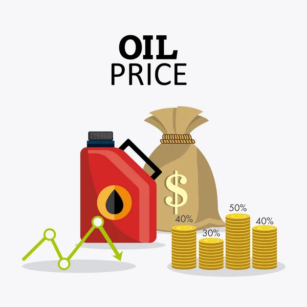 Инфографика нефтегазовой промышленности — стоковый вектор