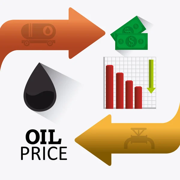 Petroleum and oil industric infographic — Stock Vector