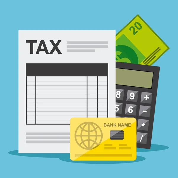 Paiement d'impôts — Image vectorielle