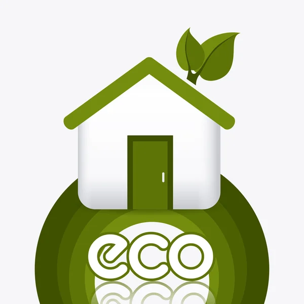 Energía verde y ecología — Vector de stock