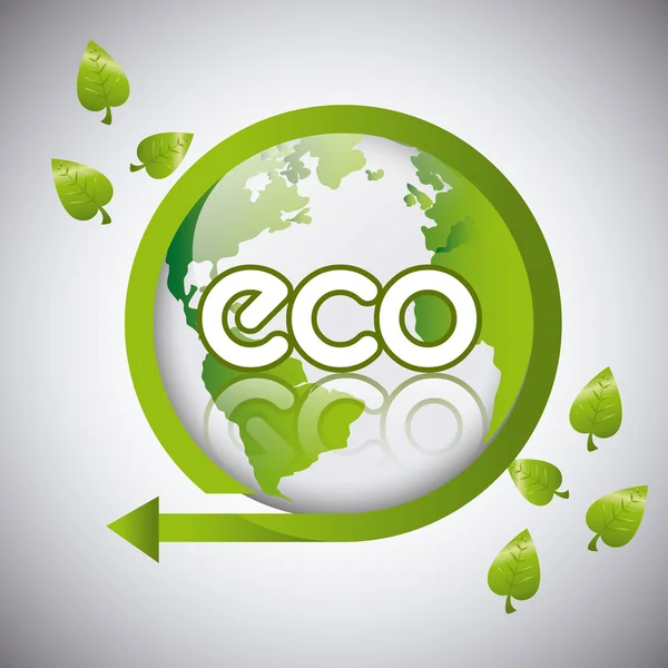 Energia verde e ecologia —  Vetores de Stock