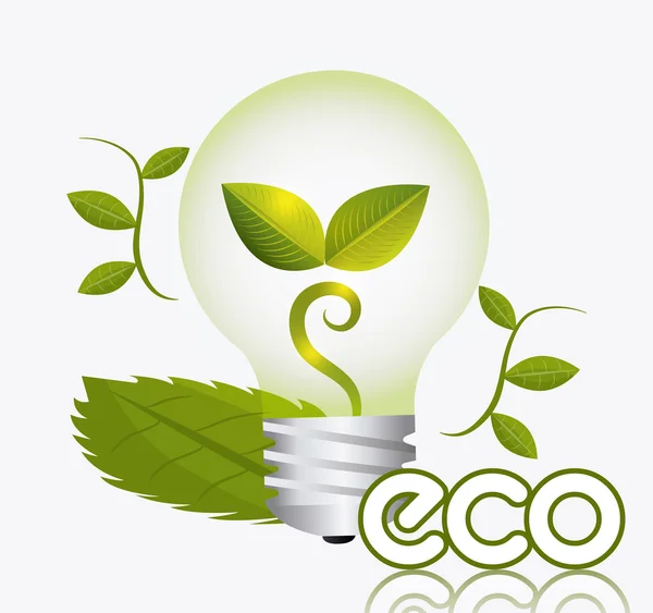 Green energy and ecology — Stock Vector