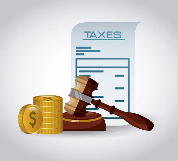 Tax payment design — Stock Photo, Image