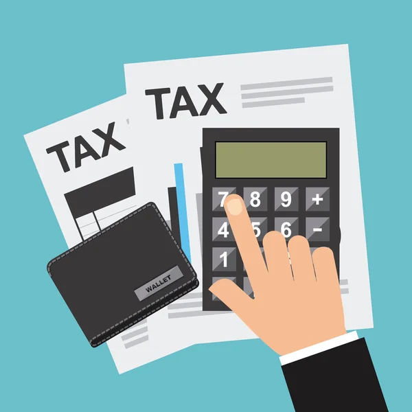 Σχέδιο πληρωμής φόρου — Διανυσματικό Αρχείο