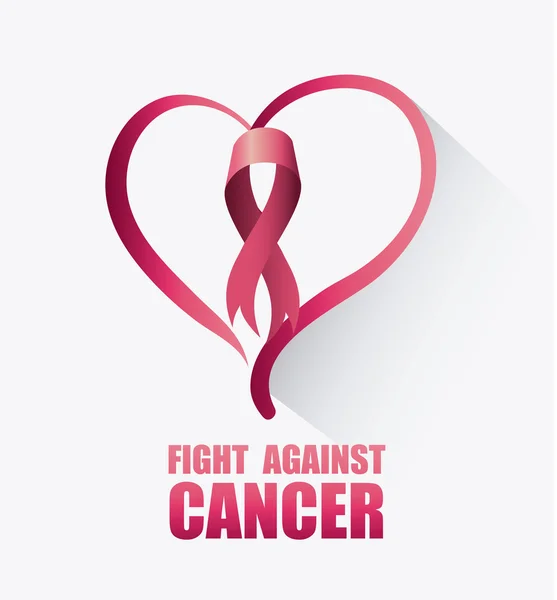 Kampf gegen Brustkrebs — Stockvektor