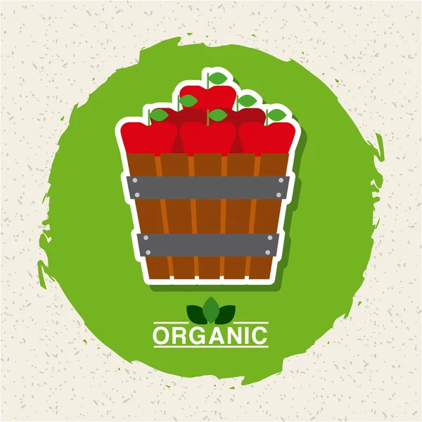 Productos agrícolas ecológicos — Vector de stock