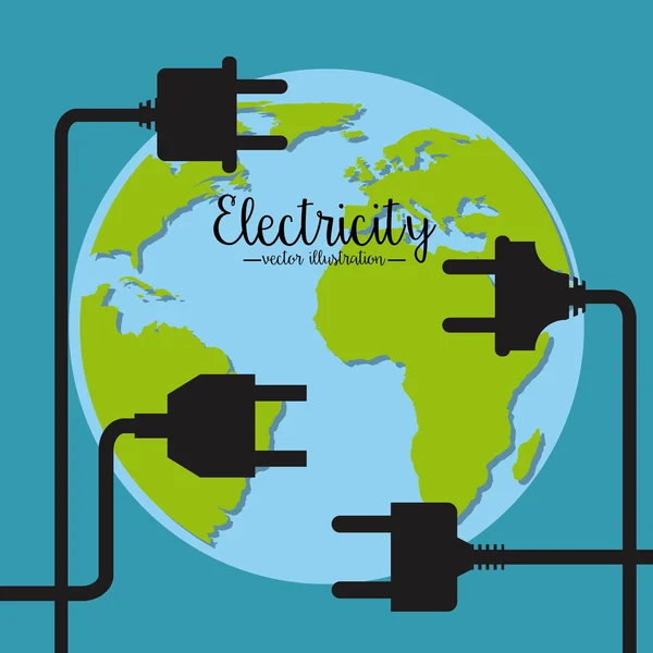 Conception de services électriques — Image vectorielle