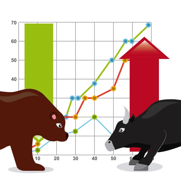 Projeto da bolsa de valores —  Vetores de Stock