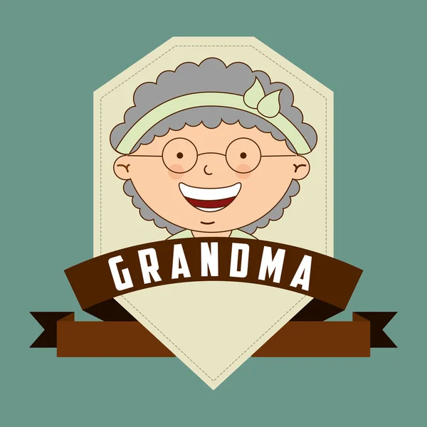 Grootouders dag ontwerp — Stockvector