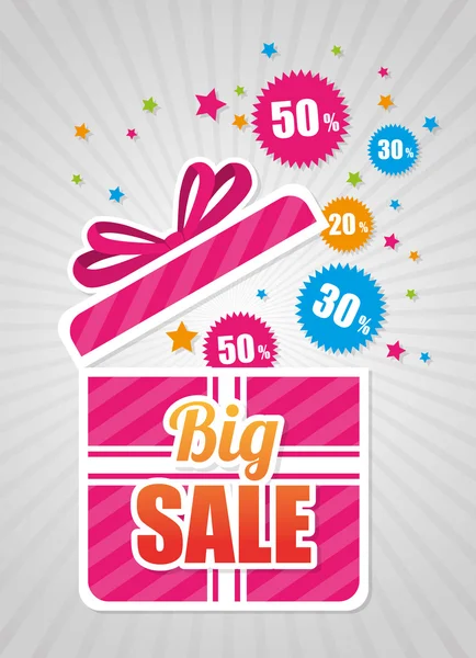 Big sale discounts and offers shopping — Stock Vector