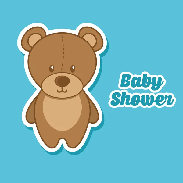 Baby douche ontwerp — Stockvector